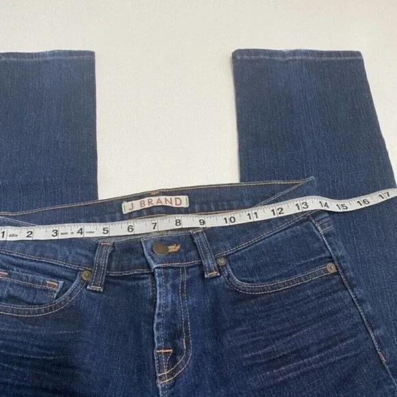 J Brand Womens Low Rise Straight Leg Jeans Blue Size 26 x 30 Denim Classic - Picture 4 of 9